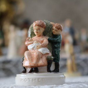 Sebastian Miniatures Vintage Figurine - SML-409 "Mother" Newborn with Mom